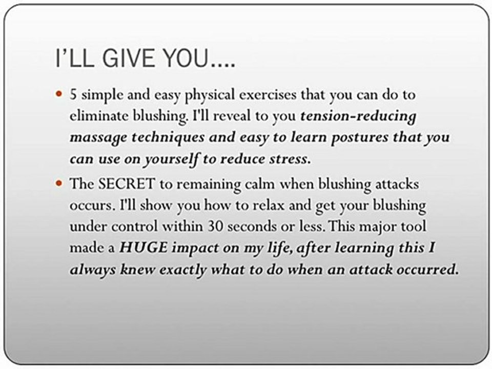 How to Eliminate Blushing, Stop Blushing