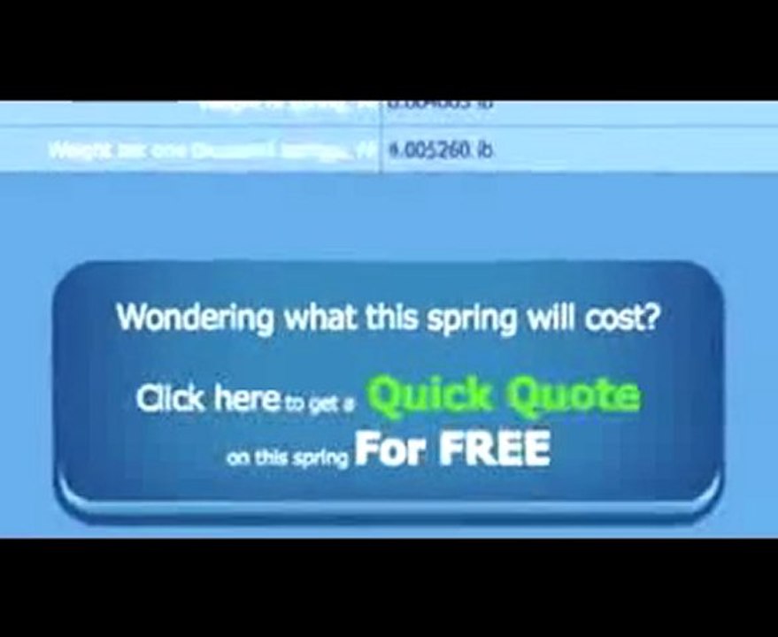 Live Online Compression Spring Calculator