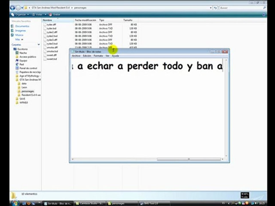 Como instalar GTA San Andreas Mod Resident Evil.Parte