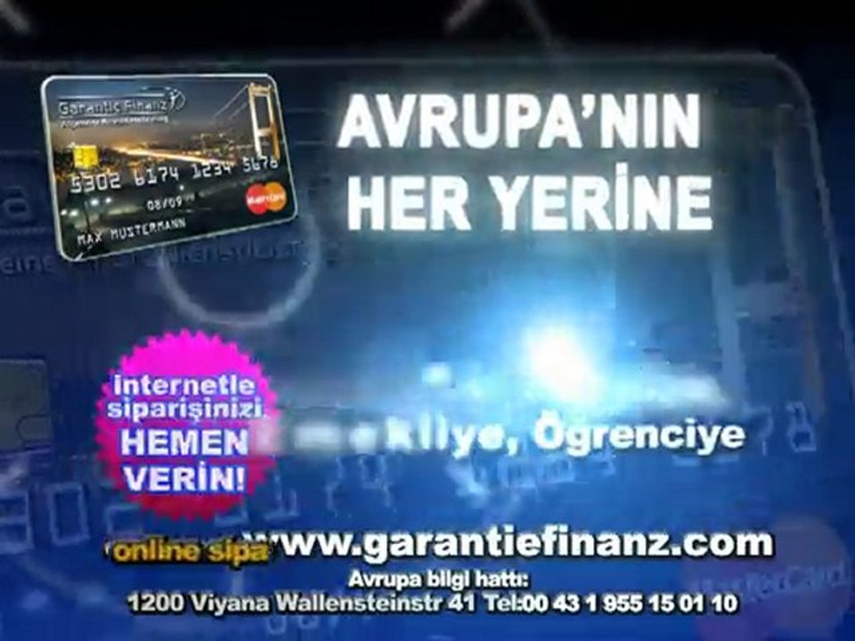 Garantie Finanz prepaid MasterCard Kreditkarte - ShowTv