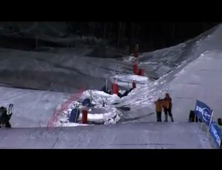 Travis Rice double rodeo snowboarder crash