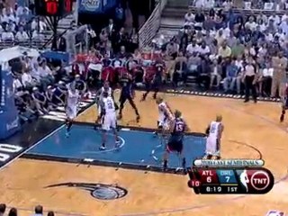 Al Horford makes the nice move down low to get some space an