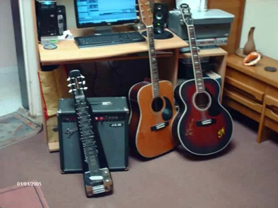 At Home Golden Street on lap steel guitar.wmv