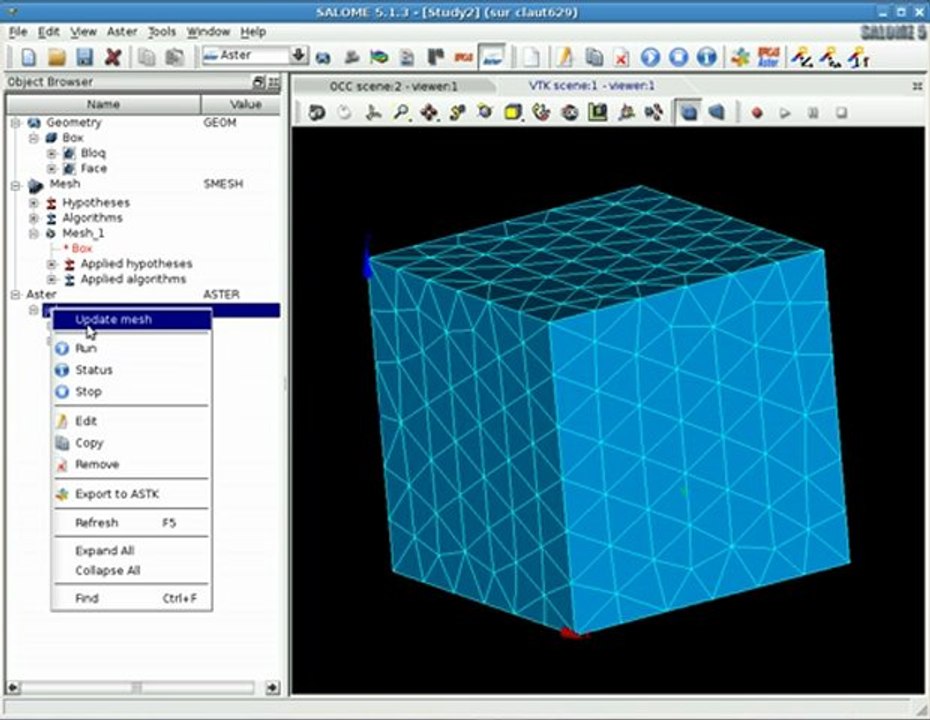 Tutorial Salome-Meca no1