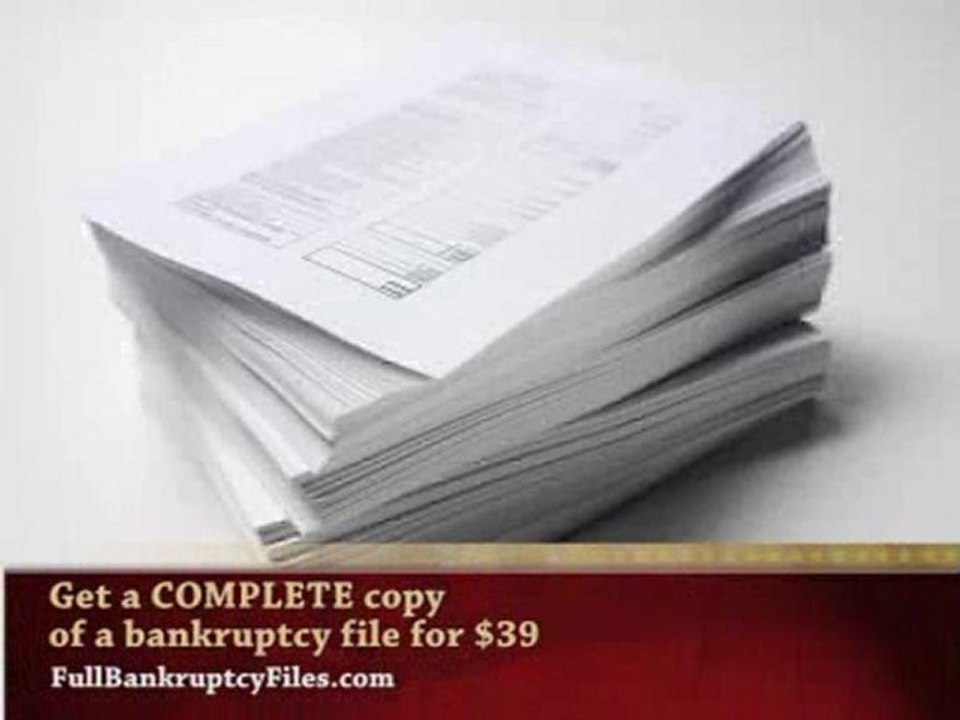 Bankruptcy Files