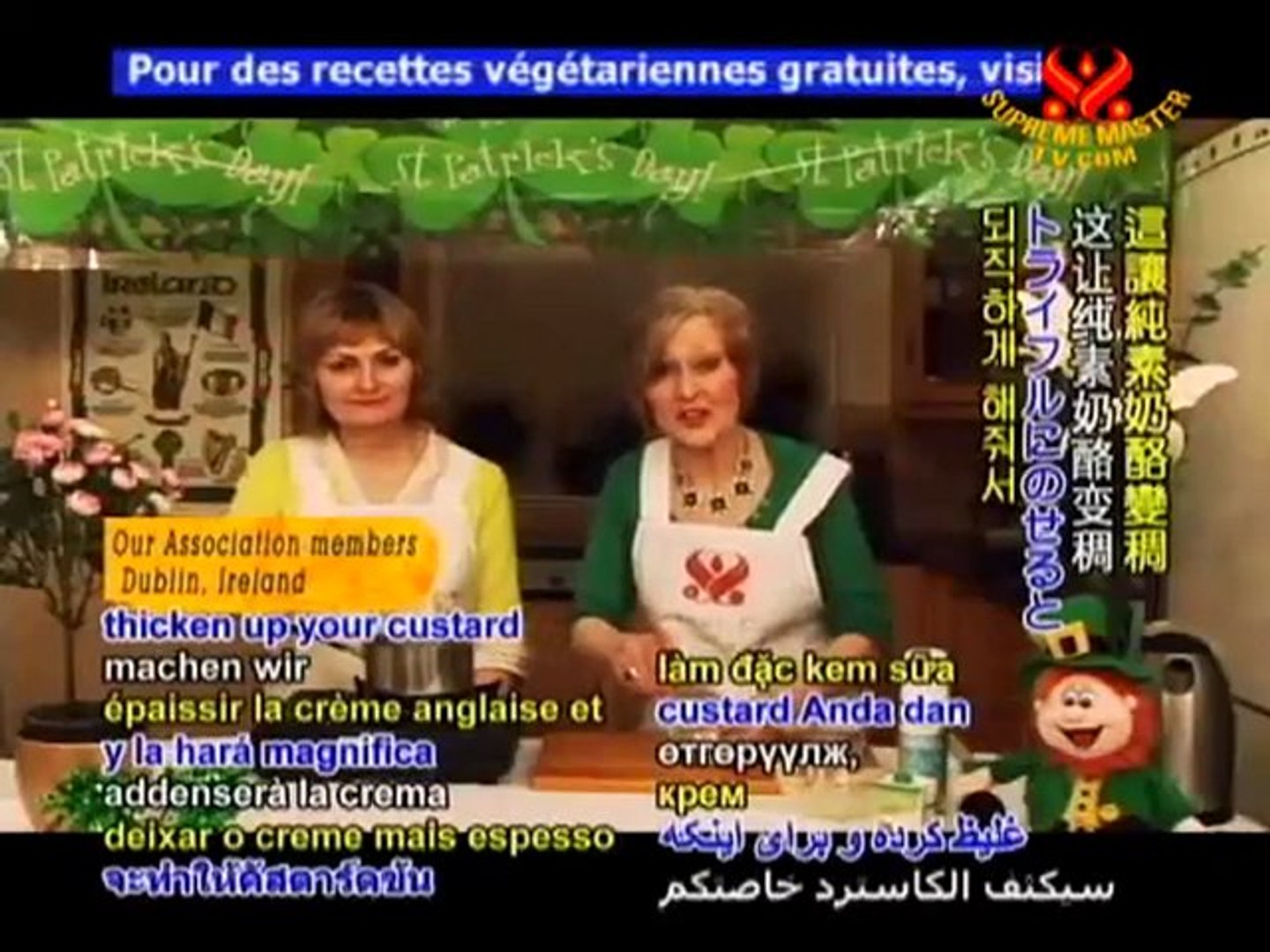 ⁣St. Patrick’s Day, P2/2: Mixed Fruit Trifle & Vegan Custar