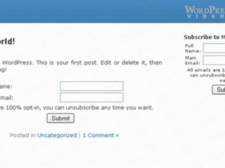 Setting-Up GetResponse and Using Blog-Announce - WordpressVi