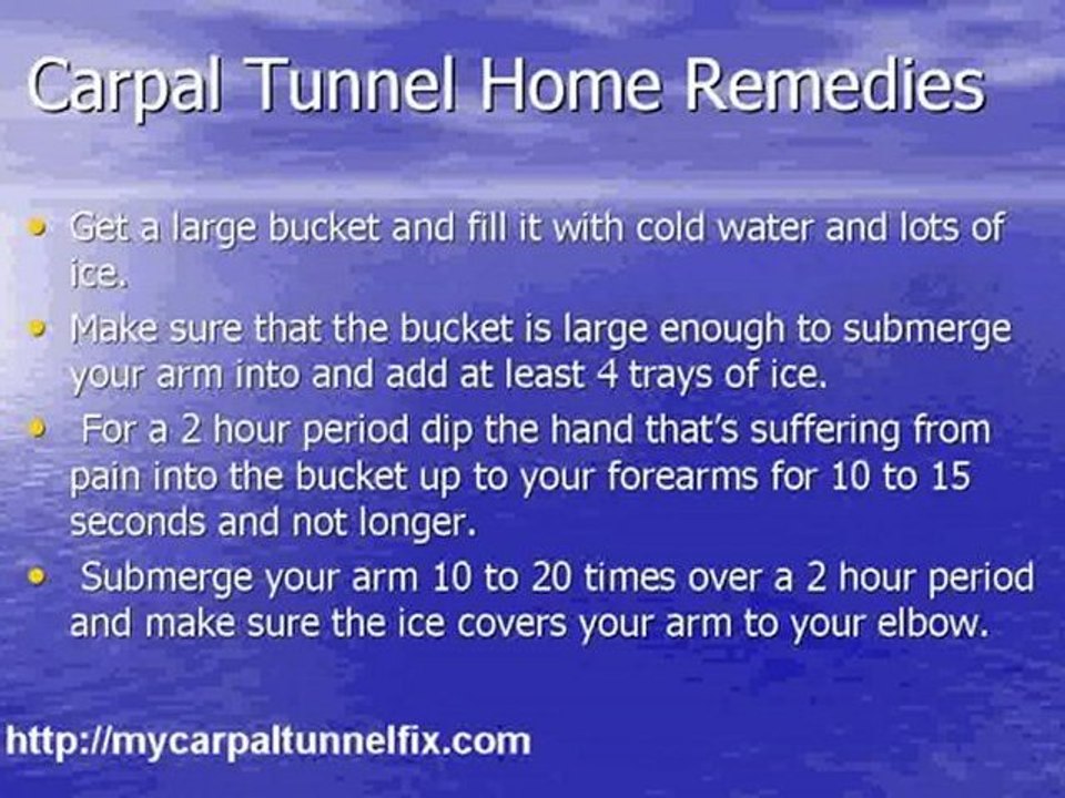 Carpal tunnel exercises