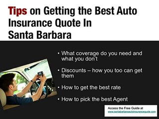 Santa Barbara Auto Insurance Quote