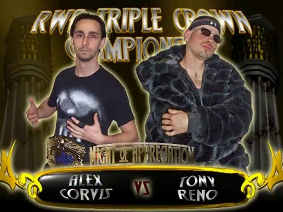 Night of Appreciation Match 11 Alex Corvis VS Tony Reno