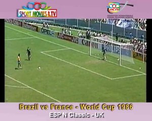 BRAZIL Vs FRANCE - PENALTY SHOOT OUT - WORLD CUP 1986