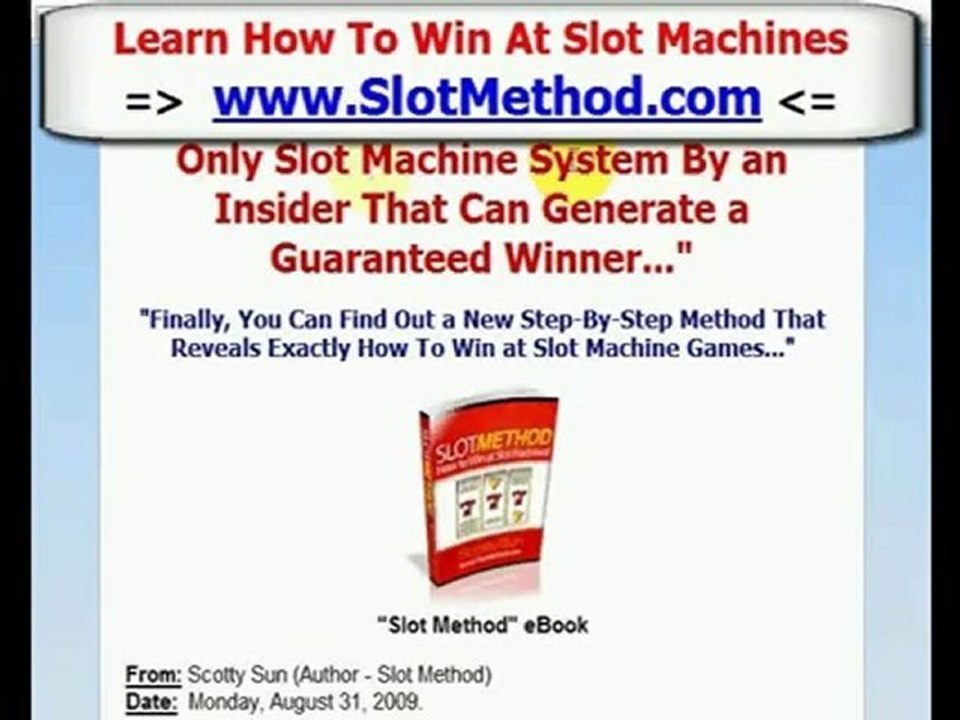 How to Win at Video Slots Secrets - Win at Video Slots Tips