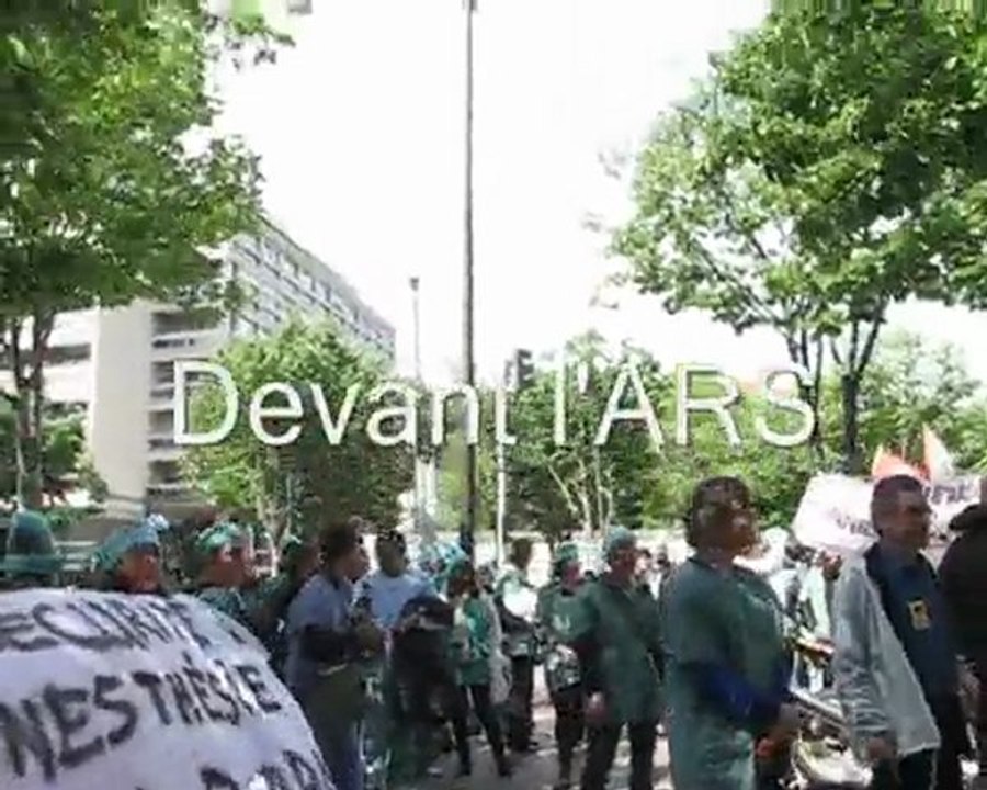 Manifestation Infirmiers Anesthésistes Marseille 4 mai 2010