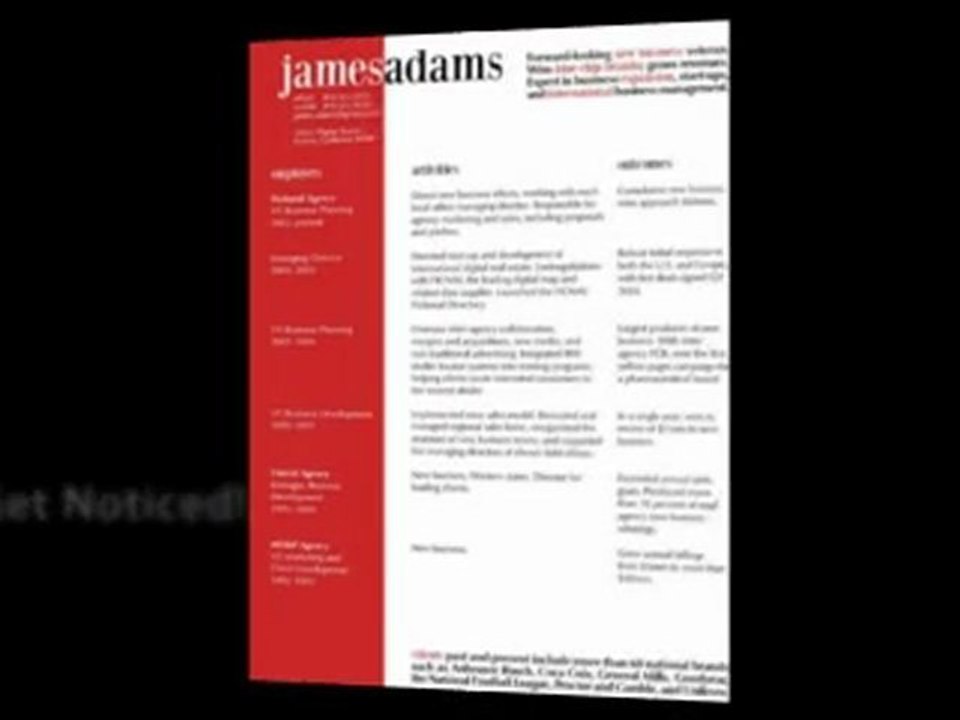 FREE Resume Samples - How to write a resume
