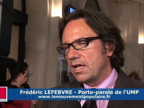 Bureau politique du 05 mai : réaction de Frédéric Lefebvre