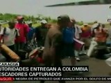 Autoridades nicaragüenses entregan a Colombia pescadores ca
