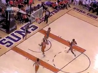 Tim Duncan comes up with the steal and gets it ahead to Manu