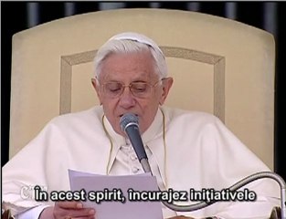 Papa: Depăşiţi trecutul pentru a ţese pacea