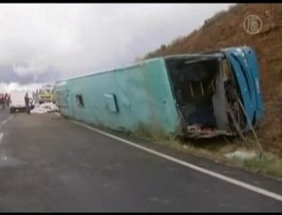 Overturned bus kills dozens in South Africa