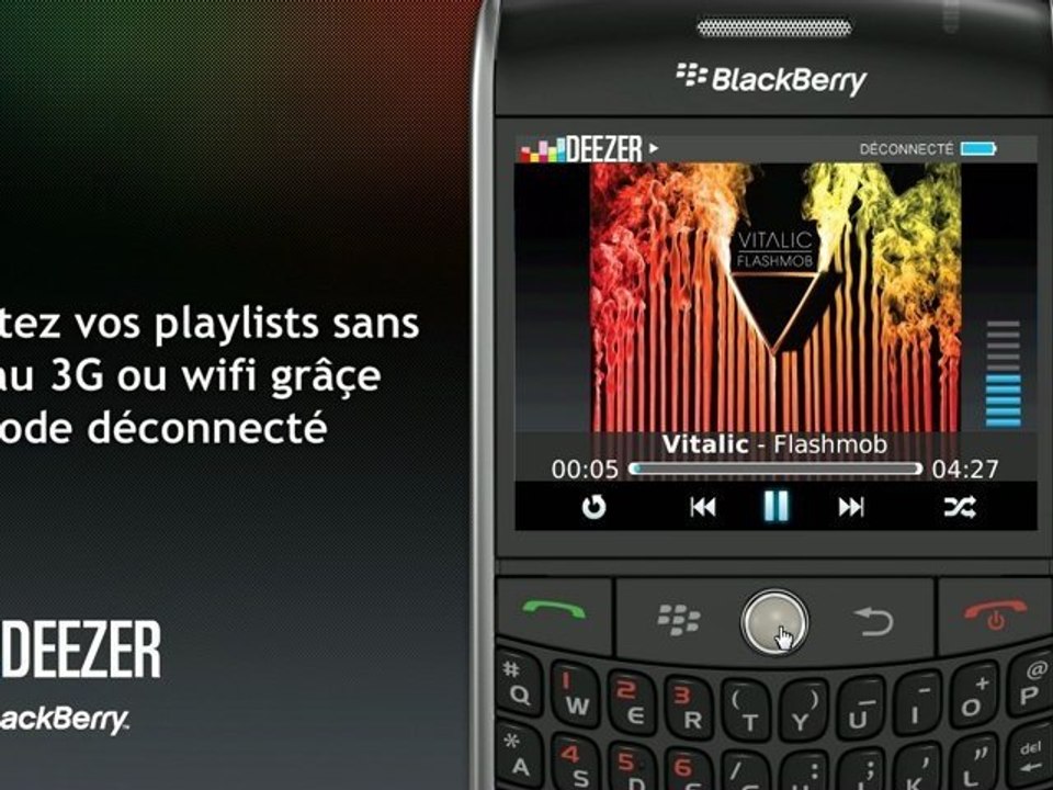 Deezer sur votre BlackBerry