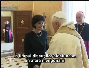 Benedict al XVI-lea şi preşedintele Confederaţiei Elveţiene