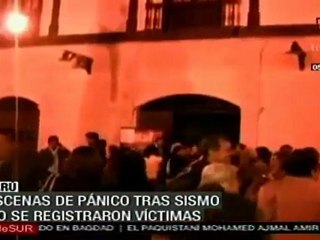 Escenas de pánico tras sismo: Perú