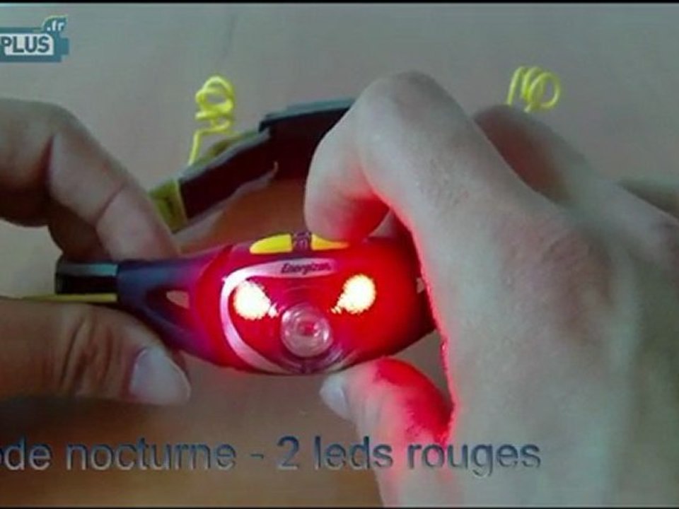 Lampe frontale Energizer CREE LED test produit par Piles & P