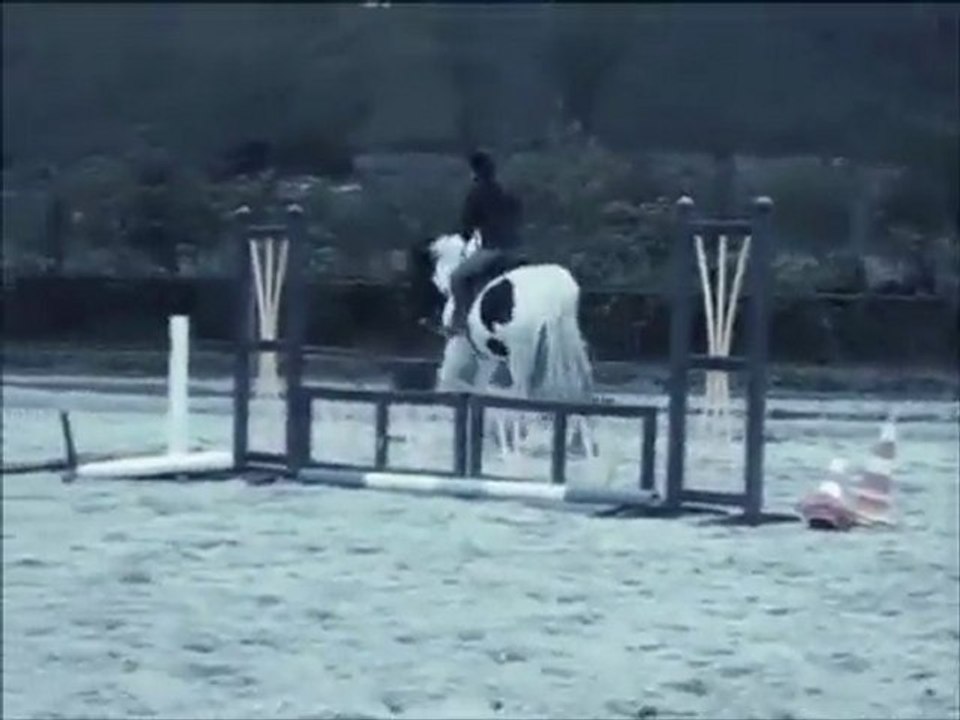 Thorgalou et moi, premier cours de saut avec Francis Rebel