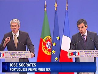 Portuguese PM slams financial speculation