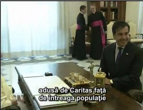 Benedict al XVI-lea l-a primit pe preşedintele Georgiei