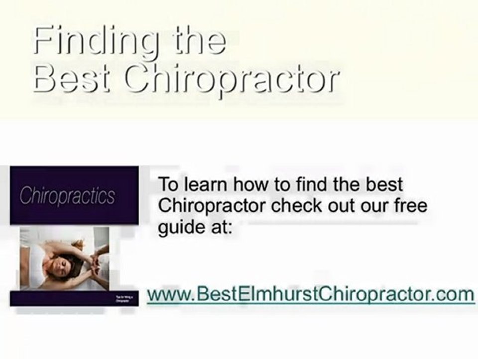 Best Elmhurst Chiropractor
