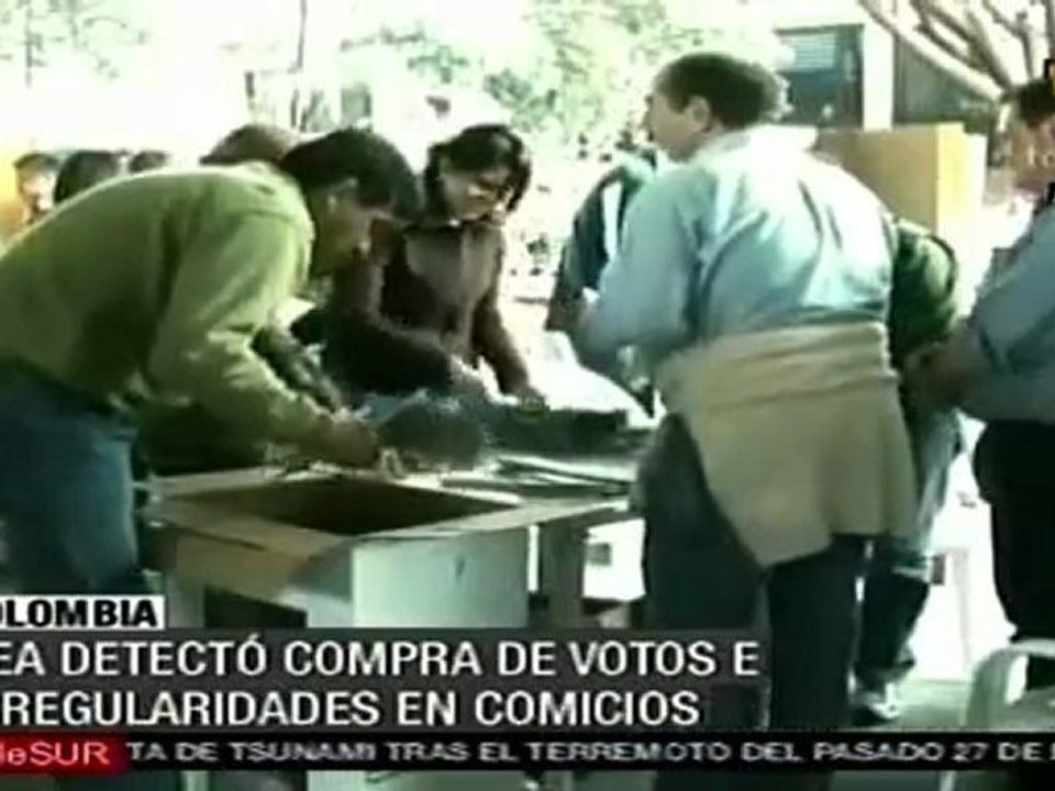 OEA detectó irregularidades en comicios colombianos