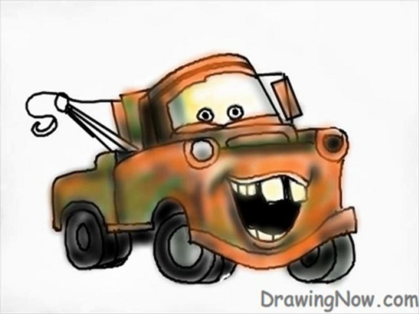How to Draw Mater From Cars Movie - video Dailymotion