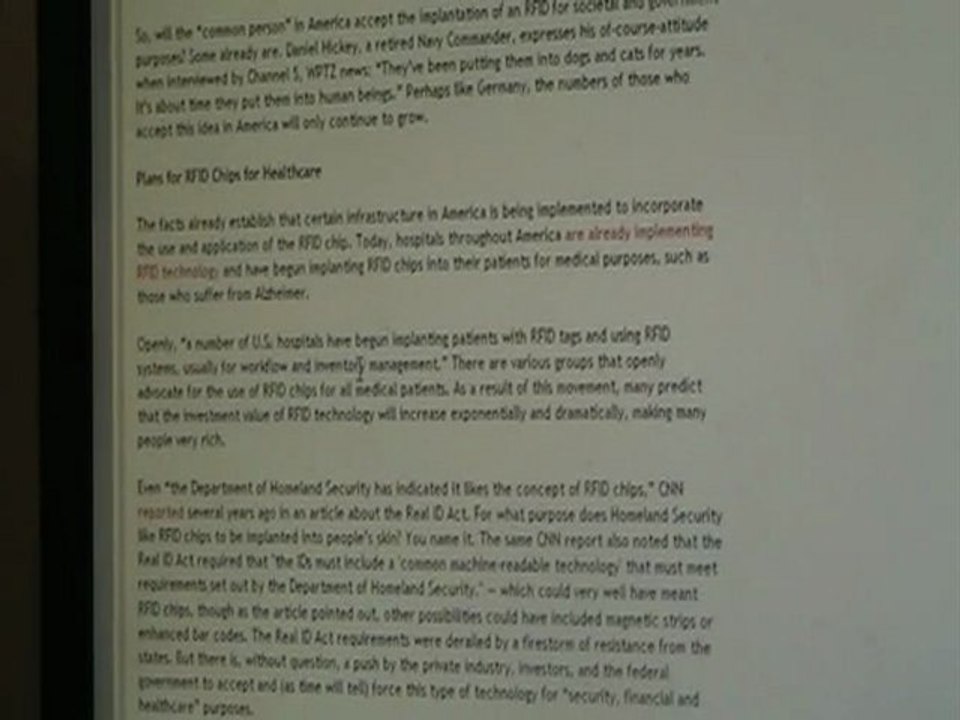 PT6 Bible Prophesy comes to pass '' THE CHIP''