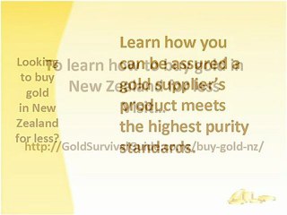 Buy Gold in NZ for under 5% above spot gold price