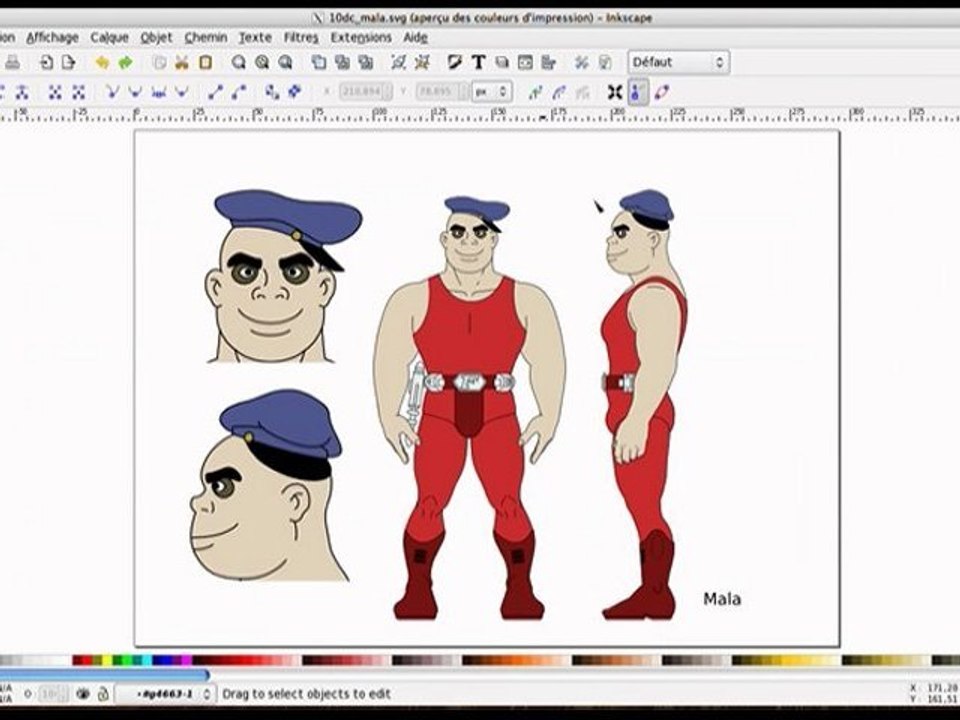 Nouveauté inkscape 0.48 (rotation des noeuds)