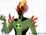 How to Draw Swampfire From Ben 10 Alien Force
