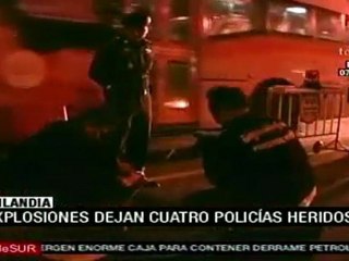 Al menos 4 policías heridos durante una explosión en Taila