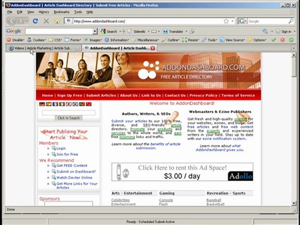 Article Directories in Article Marketing Robot