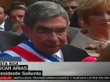 Oscar Arias le desea éxito en su mandato aLaura Chinchilla