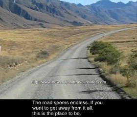 Drive Ahuriri Valley South Island New Zealand