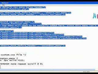 How to Add another navigation menu in  thesis theme?