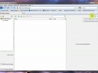 Zotero synchronisation serveur