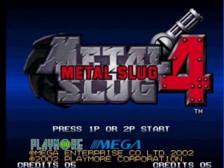 metal slug 4 [neogeo] videotest