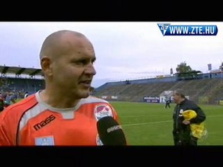 2010.05.08 Vlaszák Géza nyilatkozott a ZTE-Honvéd után
