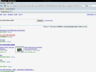 Farzand Ali How to Hack into any webcam IntheWorld