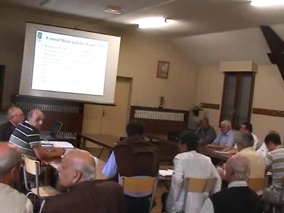 Conseil municipal du 26 juin 2009