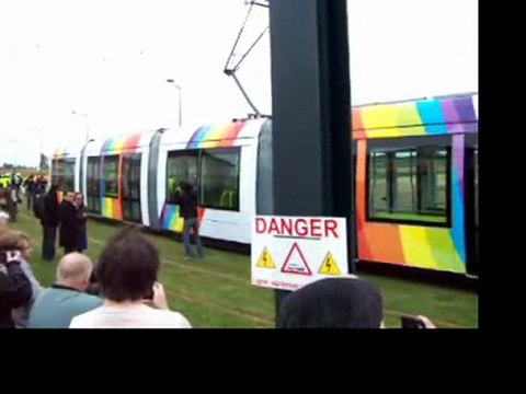 Première sortie du tramway d'Angers le Vendredi 7 Mai 2010