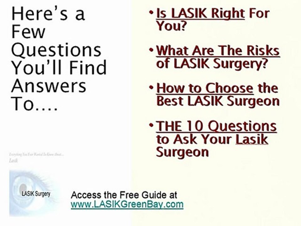 Lasik Green Bay: Got LASIK Questions?