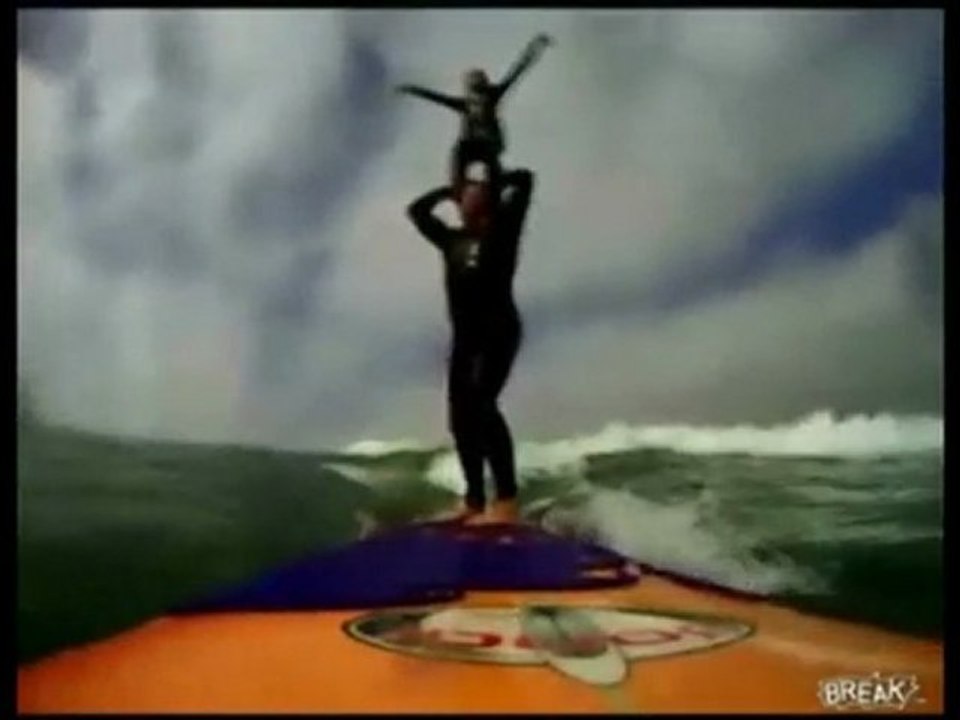 Tandem Surfing Fail and Faceplant